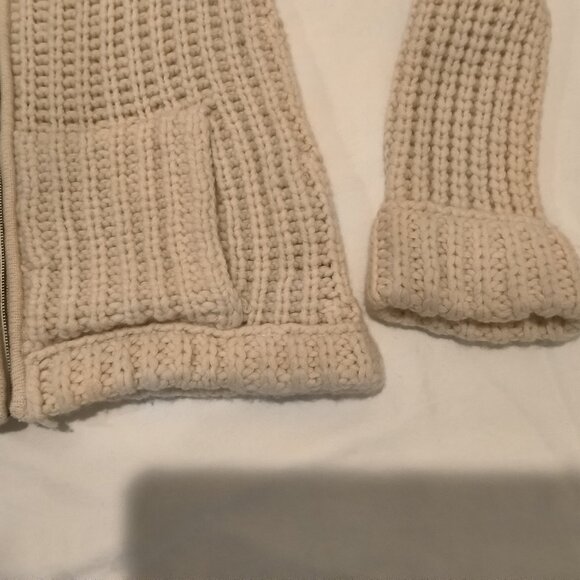 Christopher Pischer wool/cashmere cream cardigan sweater size S - Picture 6 of 8